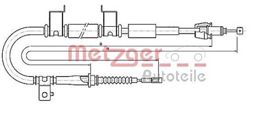 METZGER Parking Brake Cable For KIA Ceed Hatchback Sw Pro 59770-1H400