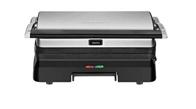 3-in-1 Grill & Panini Press - Silver