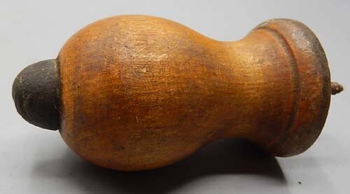 Antique Wooden Victorian Doorstop Door Stop Screw-In with Rubber Nipple