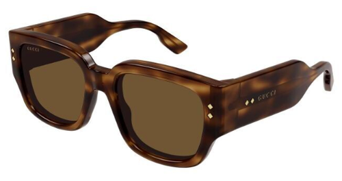 Pre-owned Gucci Gg1261s-002-54 Havana In Brown