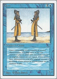 Clone x 1 Unlimited Edition  VG/EX  MTG  4RCards