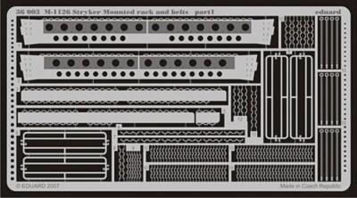 Eduard-Models Armor- M1126 Stryker Mounted Rack amp; Belts - Plastic Model