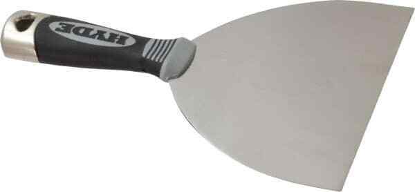 Hyde Tools 6" Wide Stainless Steel Putty Knife Flexible, Cushioned Grip / Ham...