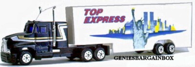 HO SCALE - STATUE OF LIBERTY - TWIN TOWERS Big Rig Truck IHC New 1729