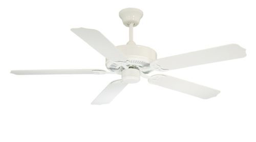 Fantasia Classic 52in Ceiling Fan White with White or Cane Blades