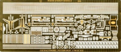 WEM (PE7068) 1:700 USS Baltimore/Pittsburgh Etched Parts for Trumpeter