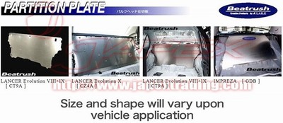 LAILE Beatrush Partition Panel for LANCER EVO VIII(8)EVO8 CT9A A73056-A