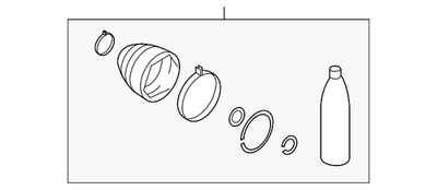 Genuine Mitsubishi Inner Boot 3817A253