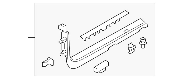 Genuine Ford Plate Door Scuff GD9Z-5413208-BM