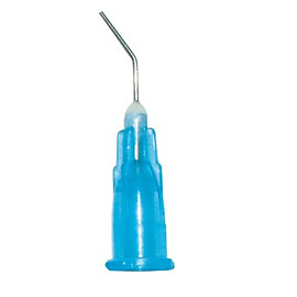 Disposable Pre-Bent Needle Tips 25 Gauge Blue 100/Pk