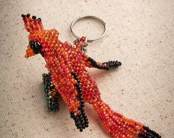 HANDMADE BEADED KEY RING/ORNAMENT, FREE SHIPPING