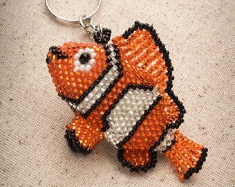 HANDMADE BEADED KEY RING/ORNAMENT, FREE SHIPPING