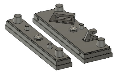 HO Scale Train Parts - Split PTC Antenna Array (Qty 1)