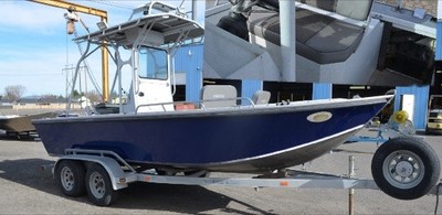 Aluminum inboard fishing jet boat shallow water river boat