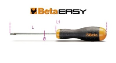 BETA 1208 RTX -T30 chiavi maschio con impugnatura per viti Tamper Resistant Torx
