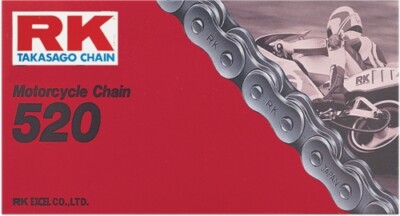 RK 520 M Standard Chain 100 Links Natural #M520-100 Yamaha/Ducati/Suzuki/Honda