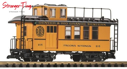 Piko D&RGW Wood Drovers Caboose 215 with Lit Markers 1:22.5 Scale, G Scale