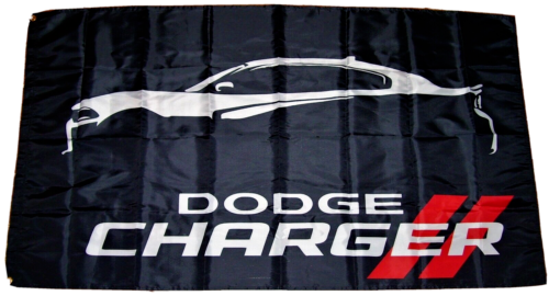 DODGE CHARGER 3'X5' FLAG BANNER MOPAR CHRYSLER MAN CAVE RACING FAST SHIPPING