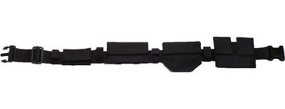 Black Tactical SWAT Belt Adjustable Lightweight Utility Gear Pouches Nylon