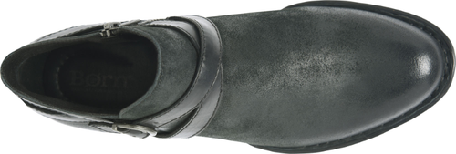 Pre-owned Born Women's Kelle Ankle Boot Black Distressed Leather - Br0061809