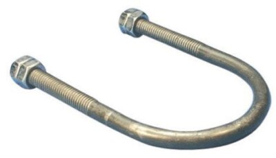 nVent 150M0200S4, U-Bolt, 150M U-Bolt, 2In Pipe, 2.375In Od, 3/8In Rod, 1 PC