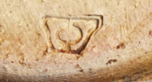 Deneen Pottery Sugar Shaker Stoneware Handmade Blue & Brown 4 3/4