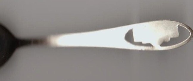 Monticello Home of Thomas Jefferson VA STERLING SILVER SOUVENIR SPOON DC  Holieo