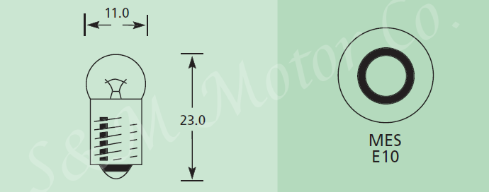 10 LUCAS 987 BULB SPEEDOMETER TACHOMETER 12V 3W SCREW-IN TRIUMPH BSA NORTON