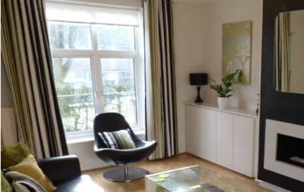 Curtains Ideas curtains cardiff : Pair of Contemporary Lime Green 'Barcode' Curtains and 2 Matching ...