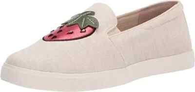 Katy Perry Sneakers Womens 7.5M The Kerry Strawberry Canvas Streetwear Twee NEW