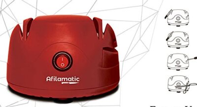 XSQUO Aiguiseur électrique de couteaux ciseaux et tournevis de 60 W en plastique