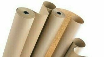 24" wide x 900' long 40 lb Rolled Brown Kraft Paper Shipping Void Crafting Fill