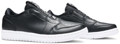 WMNS Air Jordan 1 Retro Low Slip On AV3918 001 Black/ White Athletic Shoe Sz 8.5