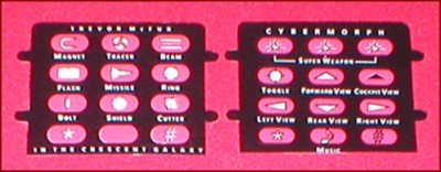 Trevor McFur & Cybermorph Original Controller Overlays for Atari Jaguar System 