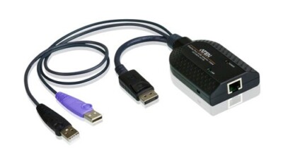 Aten KA7169 USB DisplayPort Virtual Media KVM Adapter with Smart Card Support