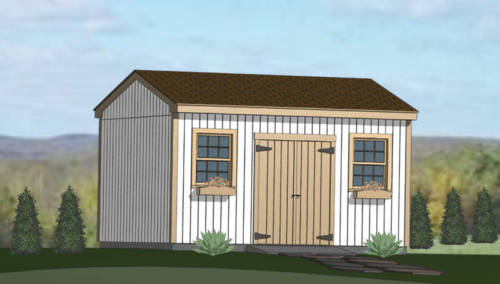BUILD YOUR OWN 2X4 BASICS ANY SIZE PEAK ROOF SHED KIT 2X4