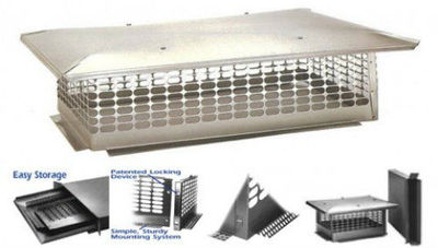  Chimney Cap  *Brand New* Stainless Steel Crown Mount w/Multiple Sizes