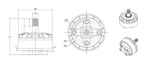 4PCS BrotherHobby Tornado T3 2306-2450KV/2650KVT