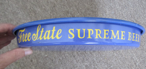 Free State Supreme Beer - Vintage Metal Tray - Free State Brewery - Baltimore MD