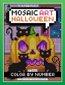 Mosaic Art Color By Number: Halloween Coloring Bo... | Buch | Zustand akzeptabel