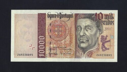 ◆ポルトガル 旧エスクード紙幣 1000 escudos◆ Portugal 1000 Escudos, 10.31.1996 P-188b Unc | eBay