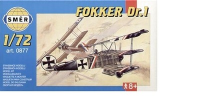 Avion de chasse Allemand FOKKER Dr.1 WW1 Kit SMER 1/72 n° 877