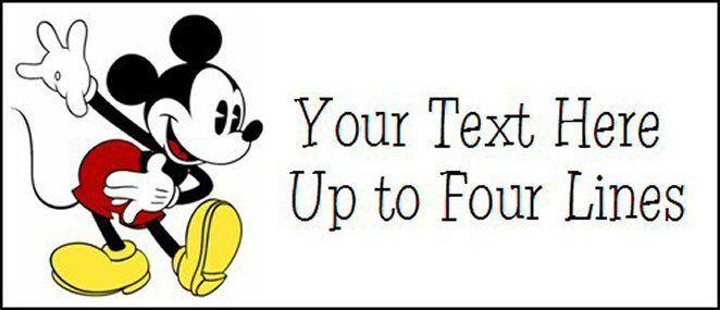 ~MICKEY MOUSE ~   Quality Lazer Address Labels!  Cute!