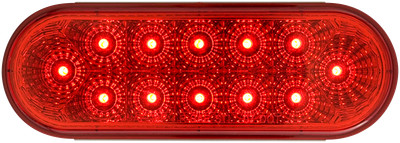Optronics - STL22RBH - LED OVALTAIL MICROFLEX 12DIODE RED HW - (Pack of 1)
