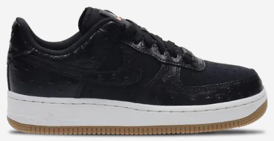 Nike Air Force 1 '07 LX Black Ostrich W
