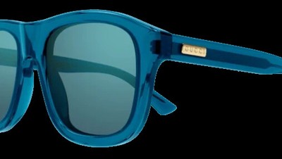 Pre-owned Gucci Gg1316s-005-54 Blue Blue Blue