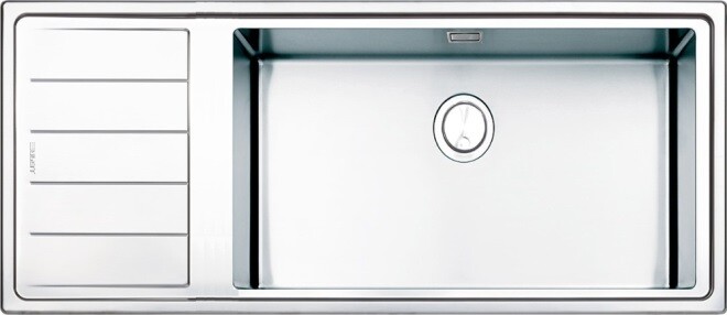 Apell Linear Plus Lnpg1161ilbc Lavabo 116 X 50 Cm ÃGouttoir Sx BrossÃ©