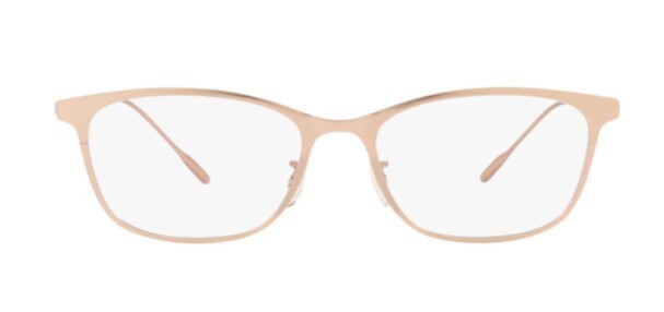 Pre-owned Oliver Peoples 0ov1314t Maurette 5324 Brushed Rose Gold Unisex Eyeglasses In Clear