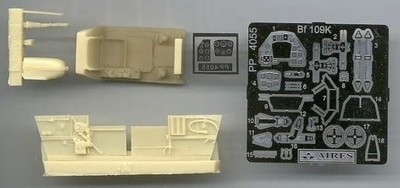 Aires Hobby 1/48 BF109K Cockpit Juego para Hsg D 4055