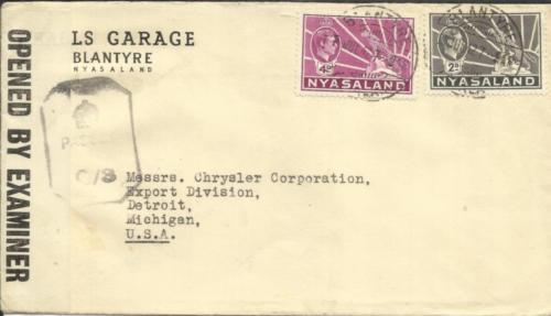 Nyasaland Military, War Worldwide Postal History Stamps